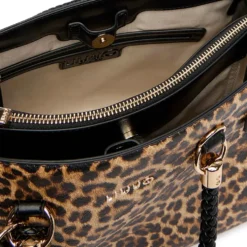 Borsa Donna a Mano Media LIU JO stampa Animalier con Charm