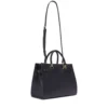 Borsa Donna a Mano Media LIU JO Better effetto Bottalato Nero con Charm