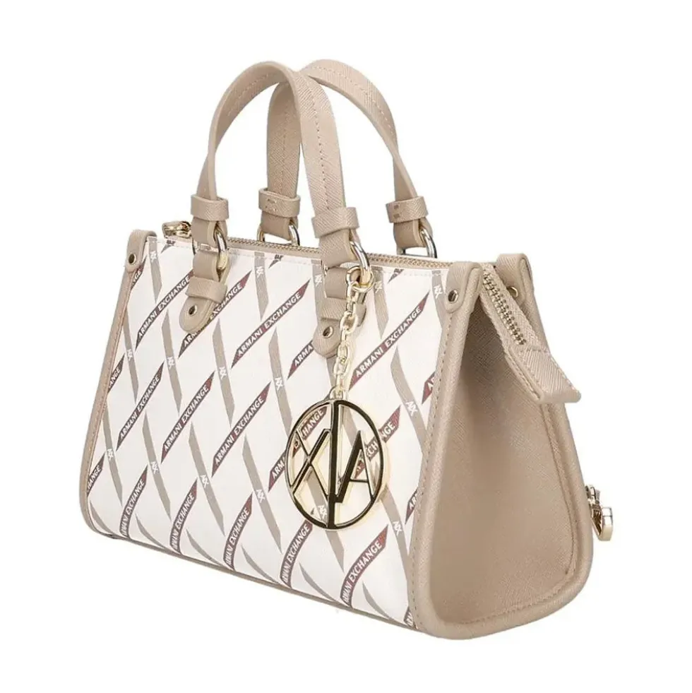 Borsa Donna a Mano Mini ARMANI EXCHANGE colore Off White - Sand