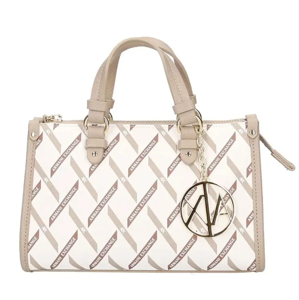 Borsa Donna a Mano Mini ARMANI EXCHANGE colore Off White - Sand