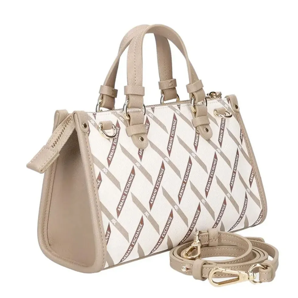 Borsa Donna a Mano Mini ARMANI EXCHANGE colore Off White - Sand