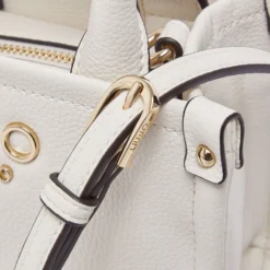Borsa Donna a Mano Mini LIU JO Better stampa Bottalata color Crema con Charm