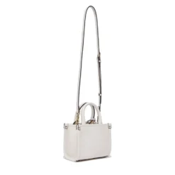 Borsa Donna a Mano Mini LIU JO Better stampa Bottalata color Crema con Charm