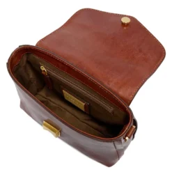 Borsa Donna a Mano Mini THE BRIDGE linea Story in Pelle Marrone