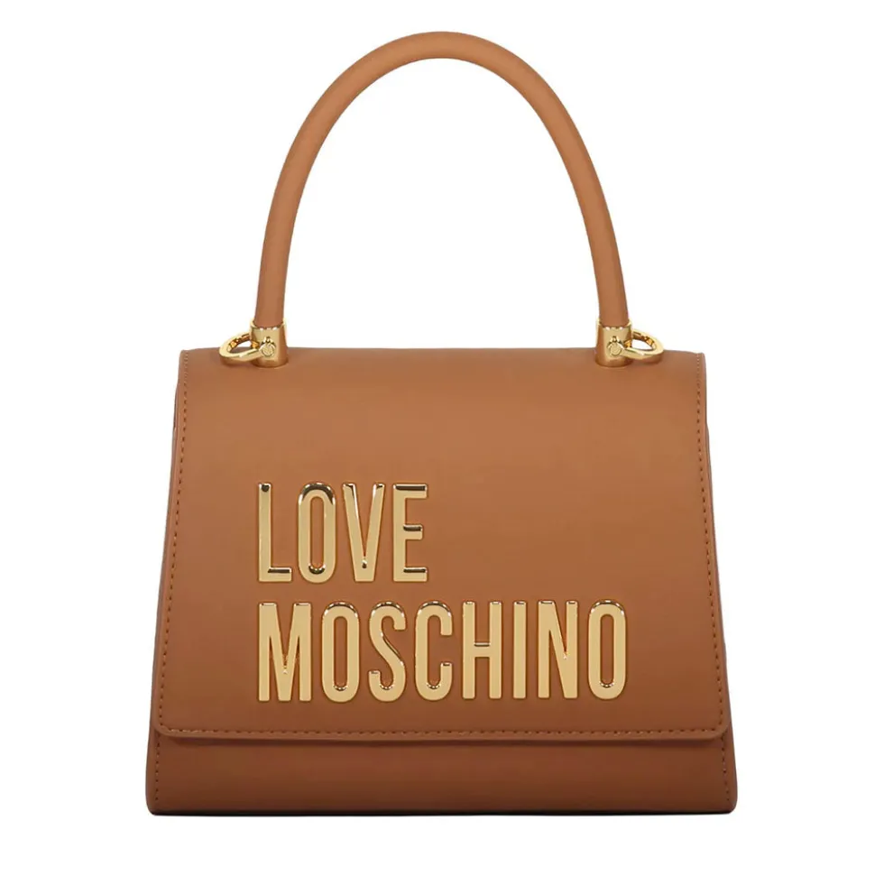 Borsa Donna a Mano Small LOVE MOSCHINO linea Bold Bag color Cuoio