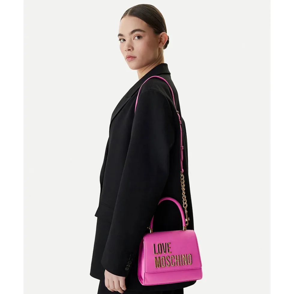 Borsa Donna a Mano Small LOVE MOSCHINO linea Bold Bag Fuxia