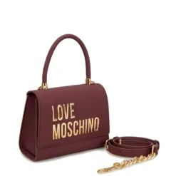 Borsa Donna a Mano Small LOVE MOSCHINO linea Bold Bag color Vino