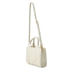 Borsa Donna a Mano Trapuntata LOVE MOSCHINO linea Embossed Avorio