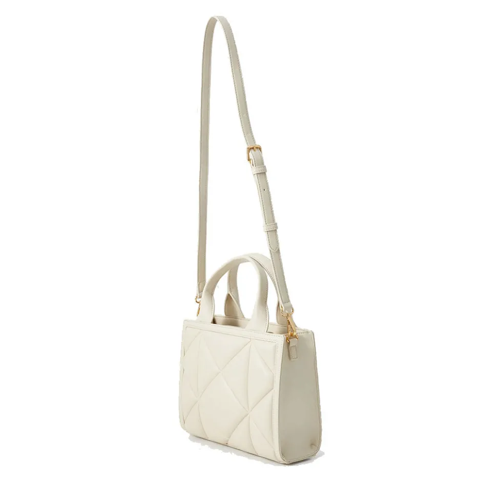 Borsa Donna a Mano Trapuntata LOVE MOSCHINO linea Embossed Avorio