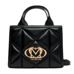 Borsa Donna a Mano Trapuntata LOVE MOSCHINO linea Embossed Nera