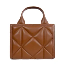 Borsa Donna a Mano Trapuntata LOVE MOSCHINO linea Embossed color Cuoio