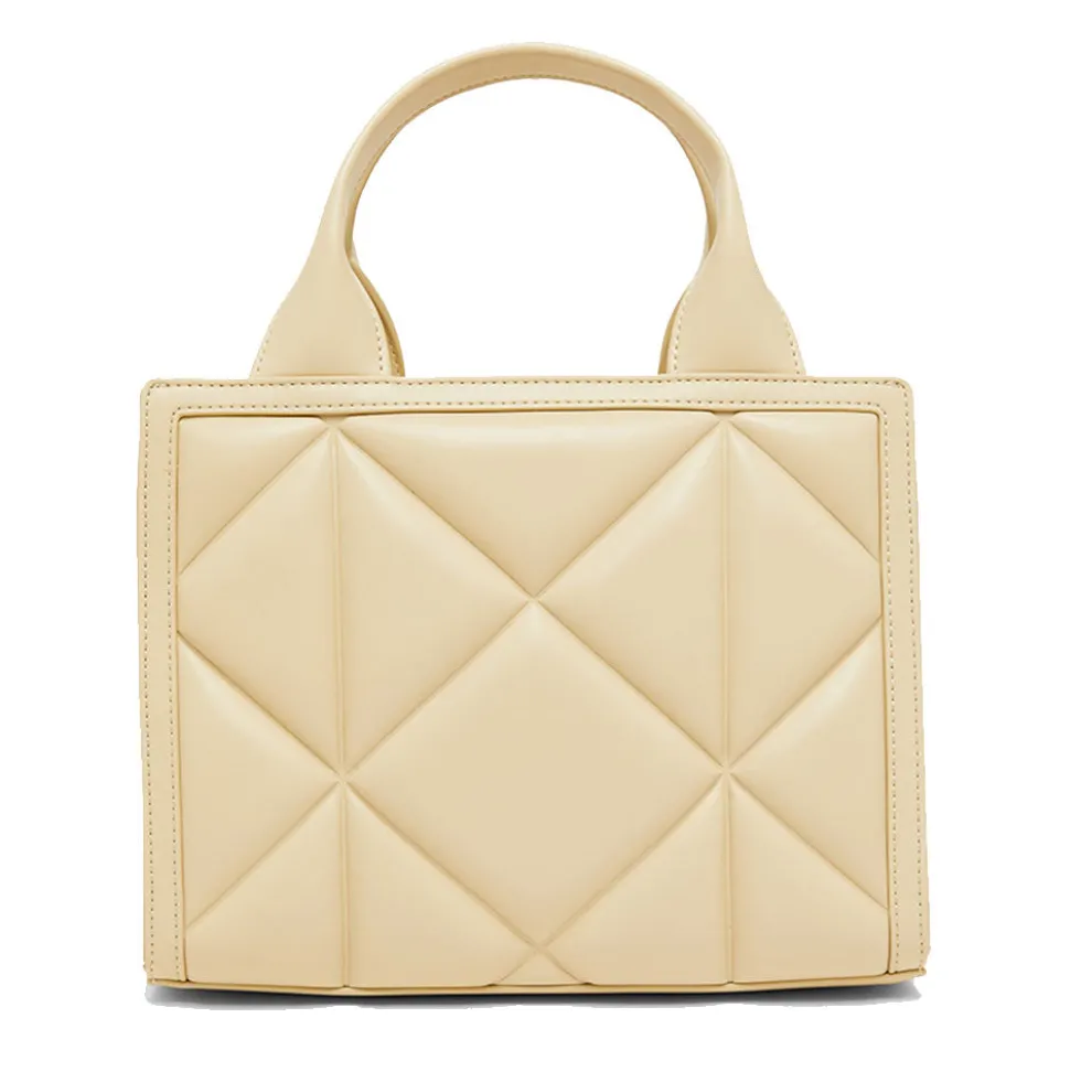 Borsa Donna a Mano Trapuntata LOVE MOSCHINO linea Embossed color Burro