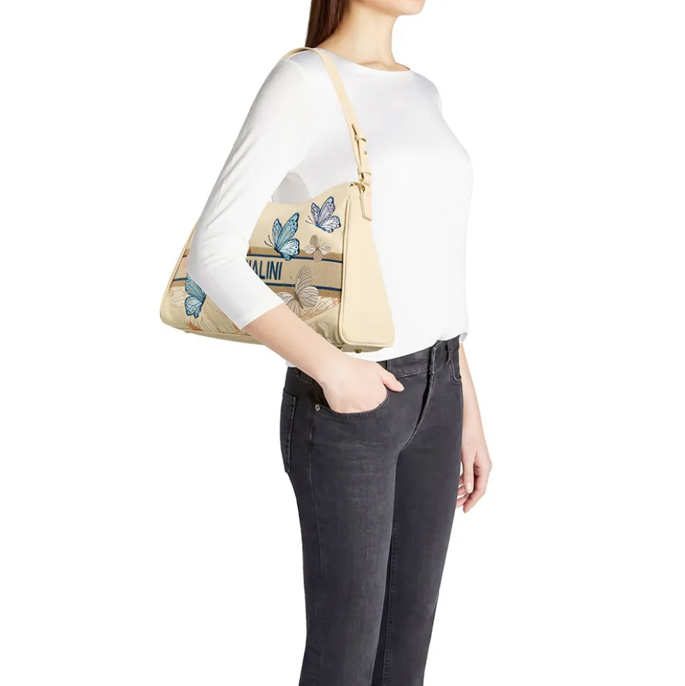 Borsa Donna a Spalla BRACCIALINI linea Jacquard Beige