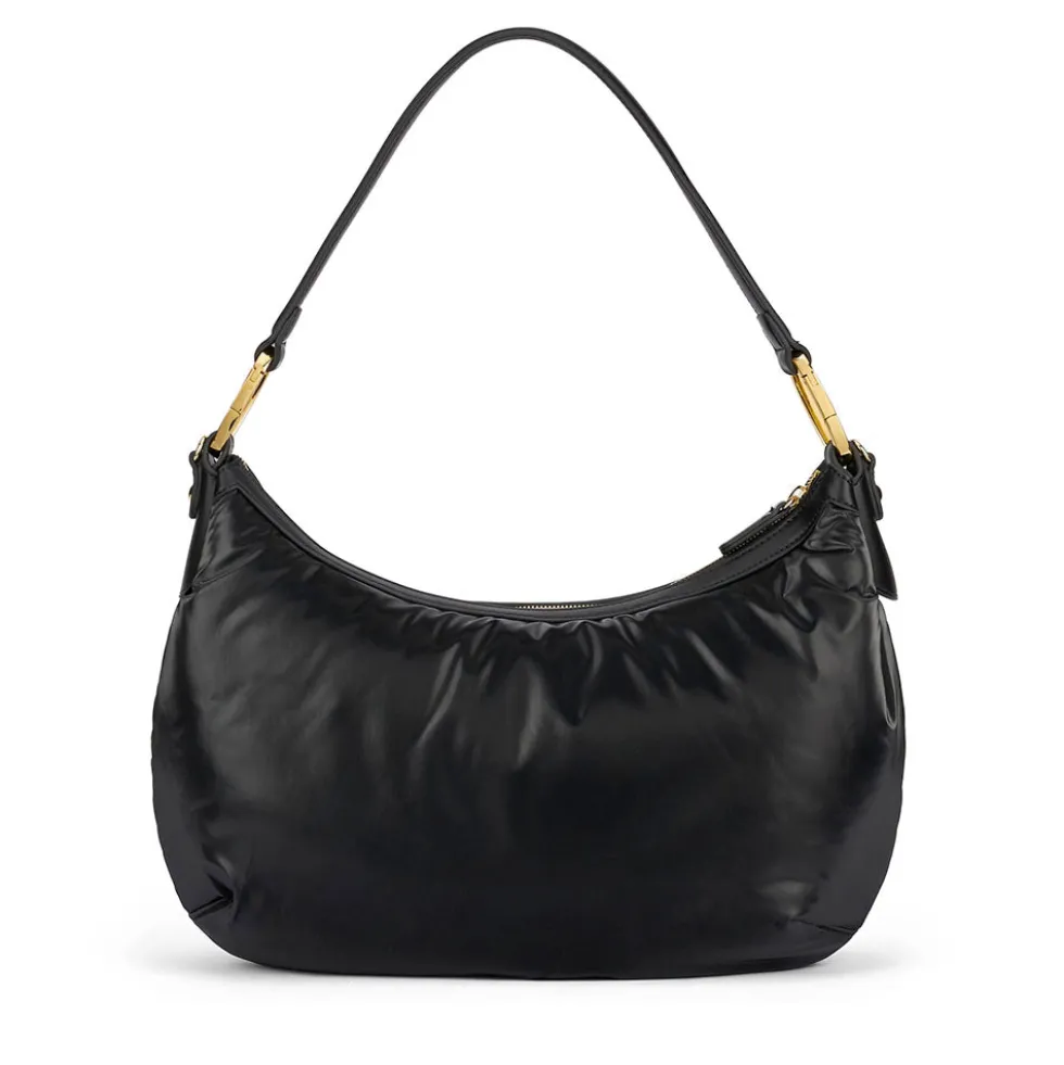 Borsa Donna a Spalla BRACCIALINI linea Beth Puffy in Nylon Nero