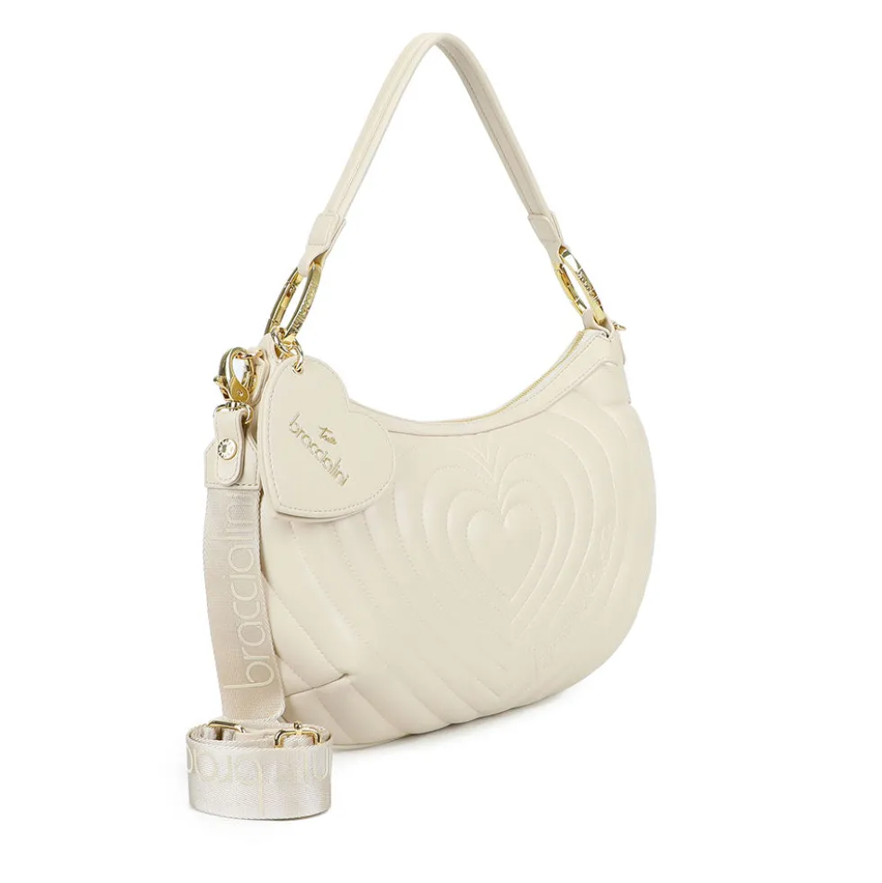 Borsa Donna a Spalla BRACCIALINI linea Beth Matelassé Beige