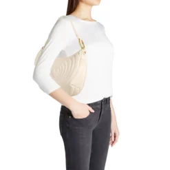 Borsa Donna a Spalla BRACCIALINI linea Beth Matelassé Beige