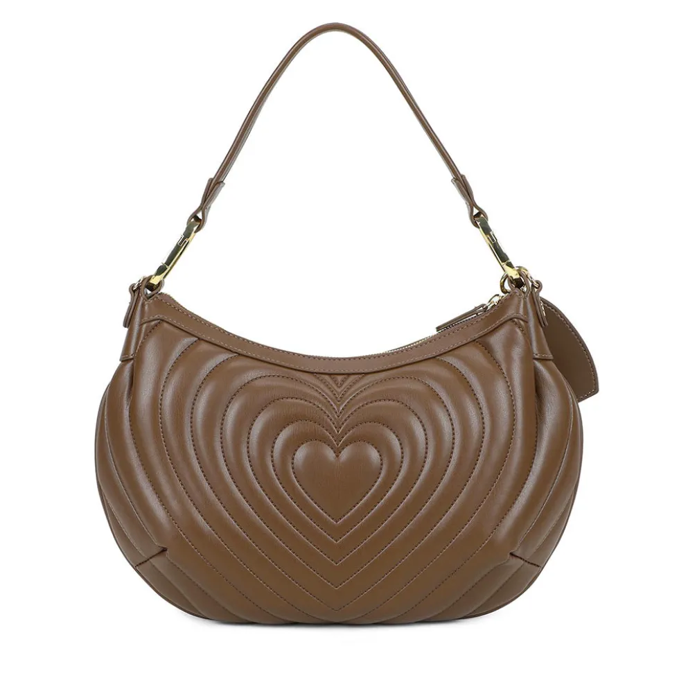Borsa Donna a Spalla BRACCIALINI linea Beth Matelassé Marrone
