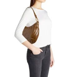 Borsa Donna a Spalla BRACCIALINI linea Beth Matelassé Marrone