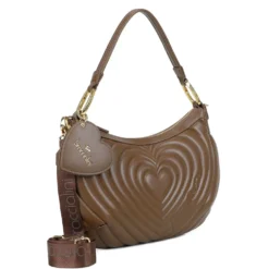 Borsa Donna a Spalla BRACCIALINI linea Beth Matelassé Marrone
