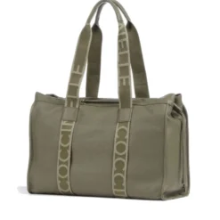Borsa Donna a Spalla COCCINELLE in Pelle Linea 2Day Signature Large colore Laurel Green