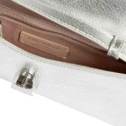 Borsa Donna a Spalla COCCINELLE in Pelle Silver linea Dew Small