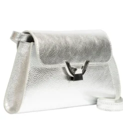 Borsa Donna a Spalla COCCINELLE in Pelle Silver linea Dew Small