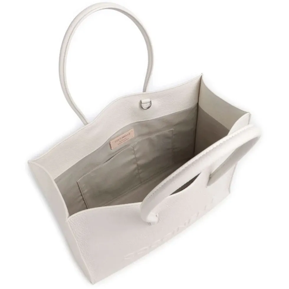 Borsa Donna a Spalla COCCINELLE in Pelle Linea Myrtha colore Blanco