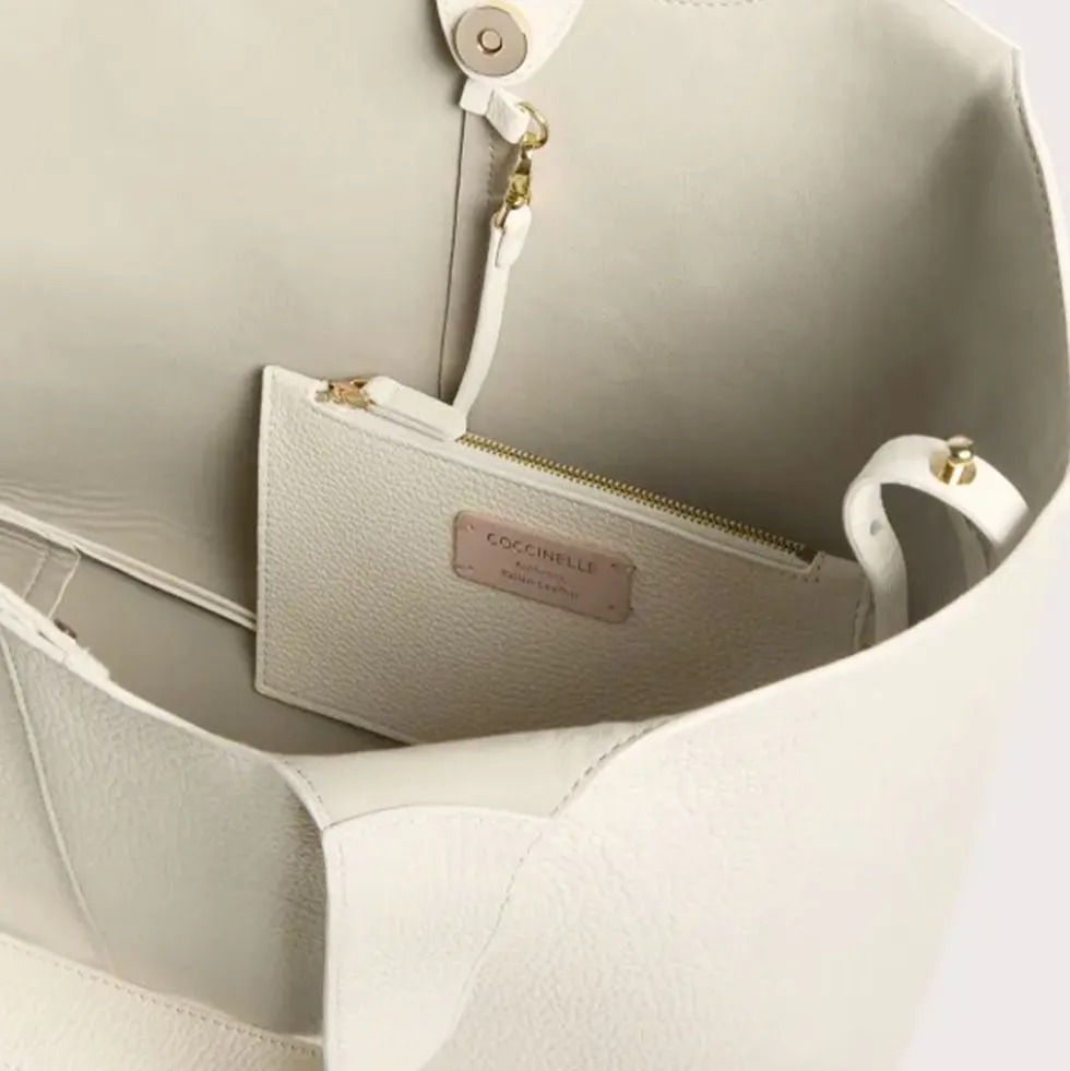 Borsa Donna a Spalla COCCINELLE Linea C-Easy Large Colore Pearl
