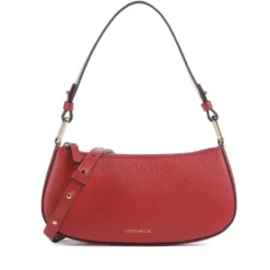 Borsa Donna a Spalla COCCINELLE in Pelle Linea Merveille Colore Scarlet