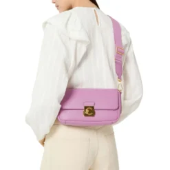Borsa Donna a Spalla COCCINELLE in Pelle Martellata linea C-Me Colore Sandshell