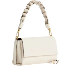 Borsa Donna a Spalla COCCINELLE in Pelle linea Boheme Small colore Pearl -Cognac