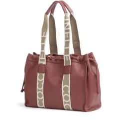 Borsa Donna a Spalla COCCINELLE in Pelle Linea 2Day Signature Medium colore Brandy
