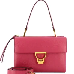 Borsa Donna a Spalla COCCINELLE in Pelle Linea Arlettis colore Rosewood