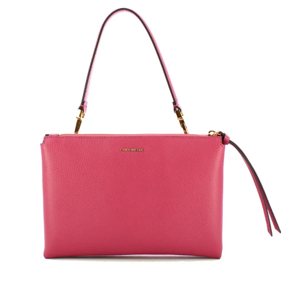 Borsa Donna a Spalla COCCINELLE in Pelle Linea Arlettis colore Rosewood