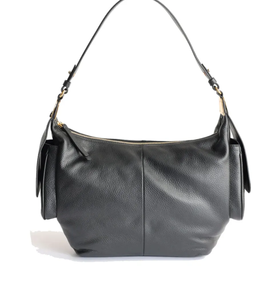 Borsa Donna a Spalla COCCINELLE in Pelle Colore Nero linea Campus