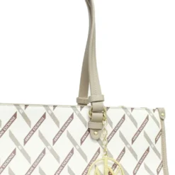 Borsa Donna a Spalla con Tracolla ARMANI EXCHANGE colore Off White - Sand