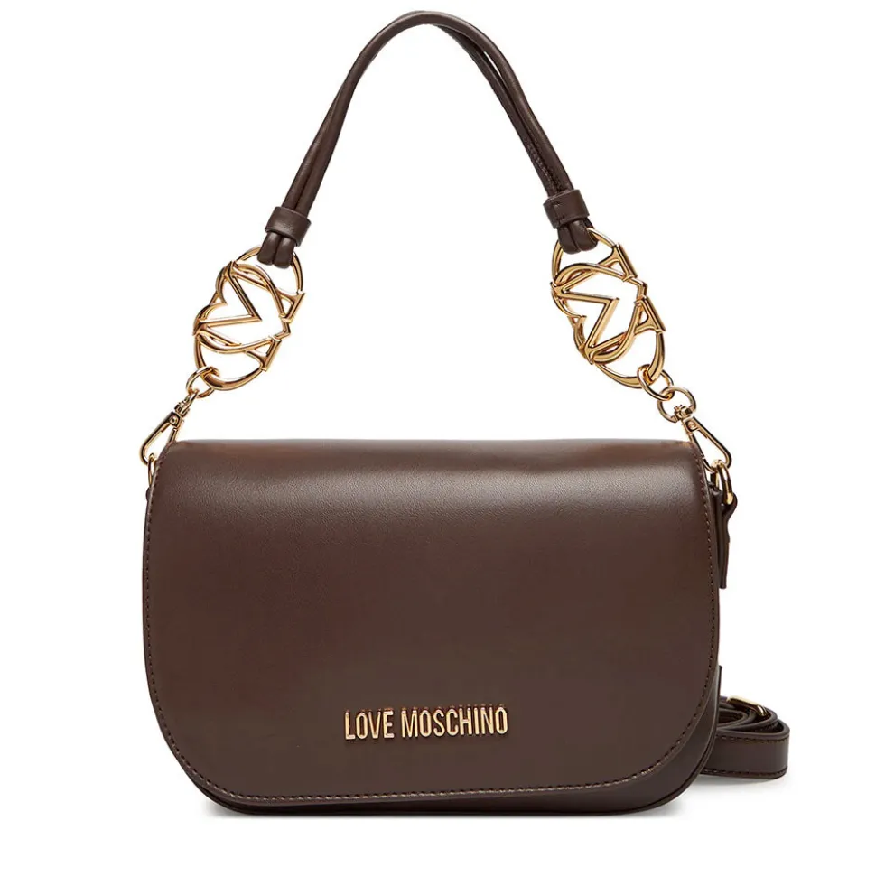 Borsa Donna a Spalla con Tracolla LOVE MOSCHINO linea Jewel Testa di Moro
