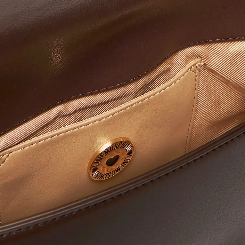 Borsa Donna a Spalla con Tracolla LOVE MOSCHINO linea Jewel Testa di Moro