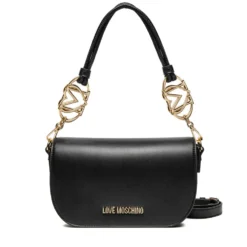 Borsa Donna a Spalla con Tracolla LOVE MOSCHINO linea Jewel Nera
