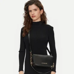 Borsa Donna a Spalla con Tracolla LOVE MOSCHINO linea Jewel Nera