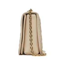 Borsa Donna a Spalla con Tracolla LOVE MOSCHINO linea Quilted colore Avorio