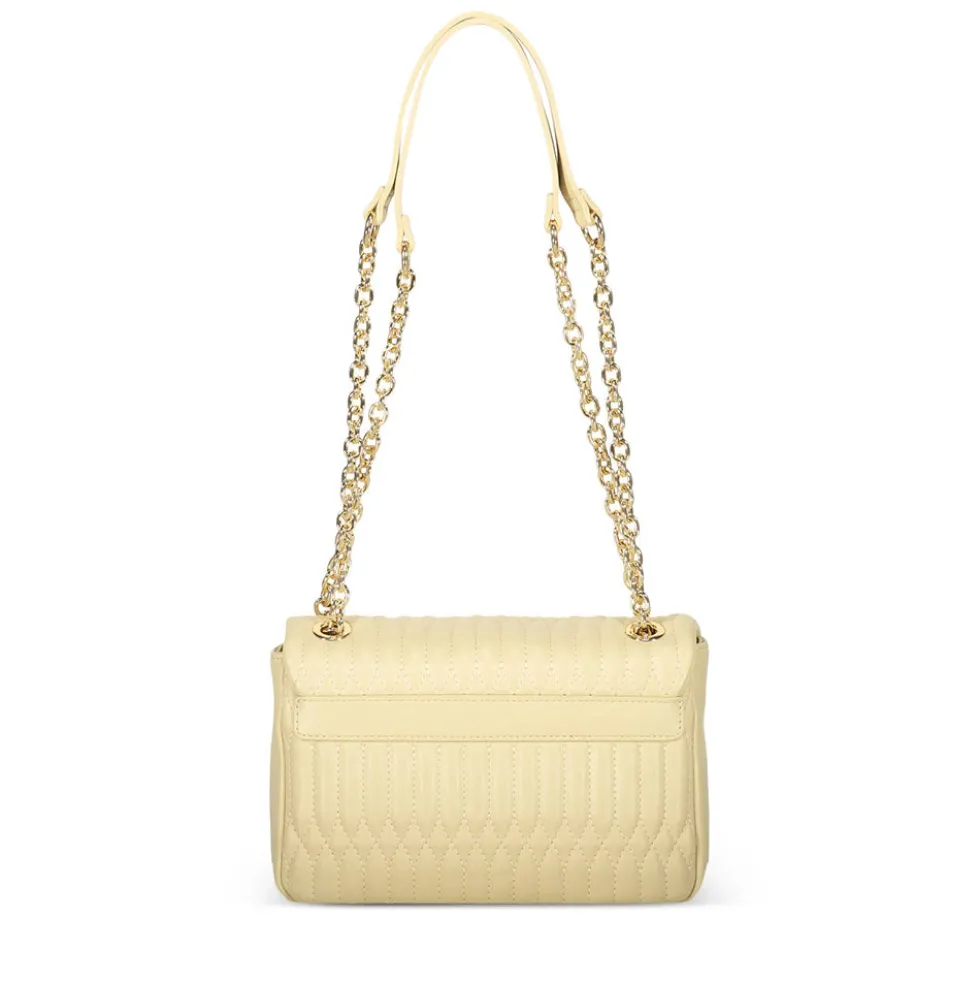 Borsa Donna a Spalla e a Tracolla LOVE MOSCHINO linea Bubby Love in Ecopelle color Burro