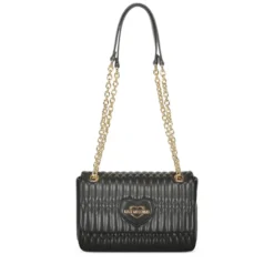 Borsa Donna a Spalla e a Tracolla LOVE MOSCHINO linea Bubby Love in Ecopelle Nera