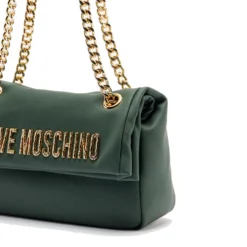 Borsa Donna a Spalla e a Tracolla LOVE MOSCHINO Verde con Maxi Logo