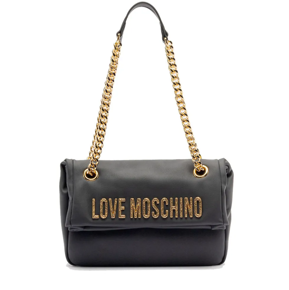 Borsa Donna a Spalla e a Tracolla LOVE MOSCHINO Nera con Maxi Logo