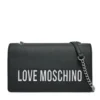 Borsa Donna a Spalla e a Tracolla LOVE MOSCHINO linea Bold Bag colore Nero e Nikel