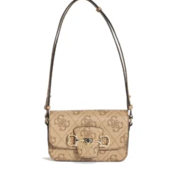 Borsa Donna a Spalla e Tracolla GUESS Linea Janie colore Latte Logo
