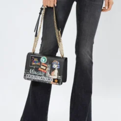 Borsa Donna a Spalla e Tracolla BRACCIALINI linea Cartoline stampa Macao