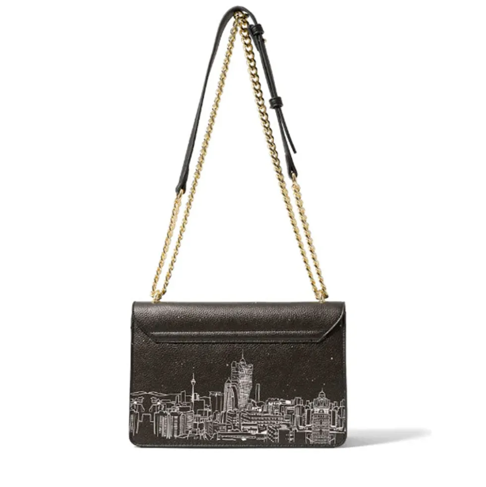 Borsa Donna a Spalla e Tracolla BRACCIALINI linea Cartoline stampa Macao
