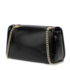 Borsa Donna a Spalla e Tracolla LOVE MOSCHINO Nera con Logo Ricamato e Borchie
